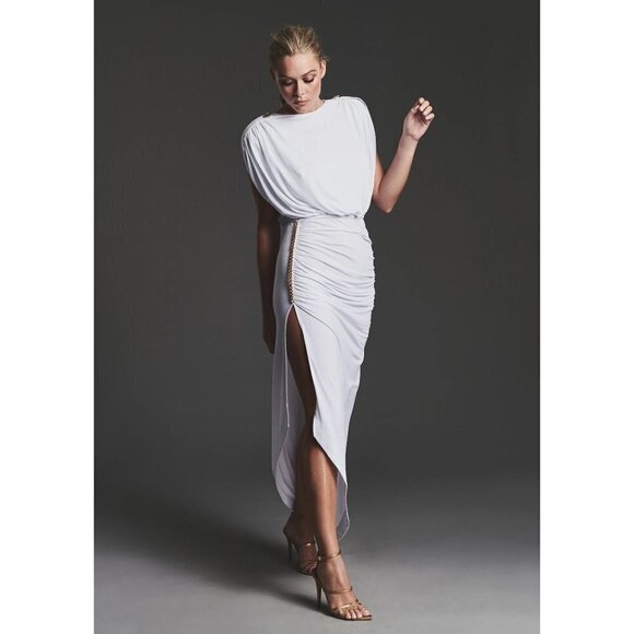 Retrofete Florence Reversible Maxi Dress in White Small New Gown Dress - Picture 14 of 16